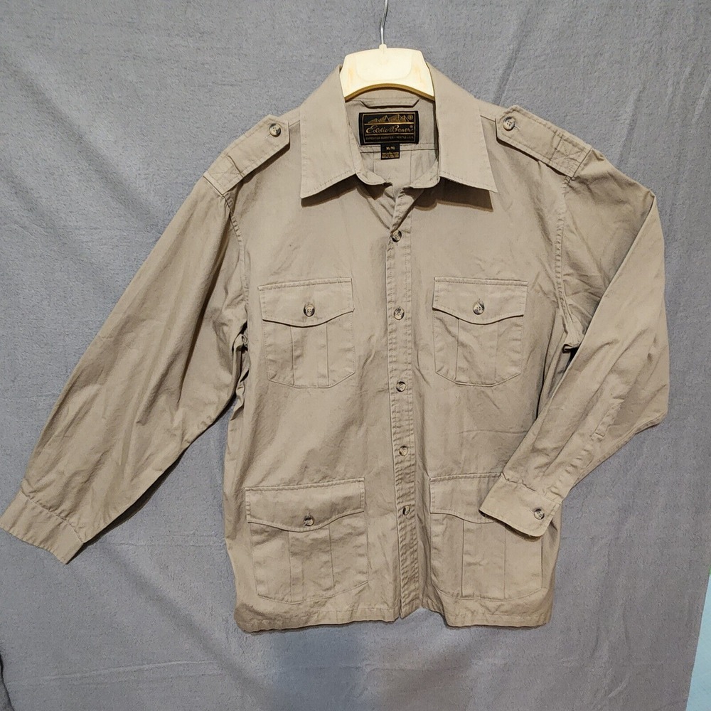 Vintage Eddie Bauer Mens‎ Field Jacket Beige Size XL/TG